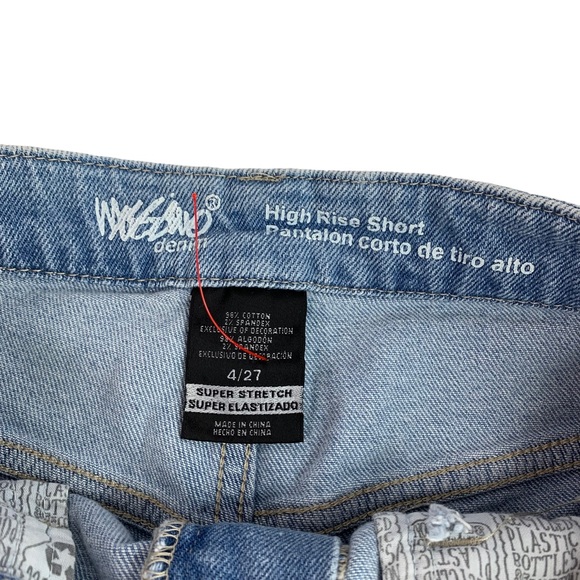Mossimo High Rise Patriotic Denim Shorts Size 4/ 27 - Picture 6 of 7